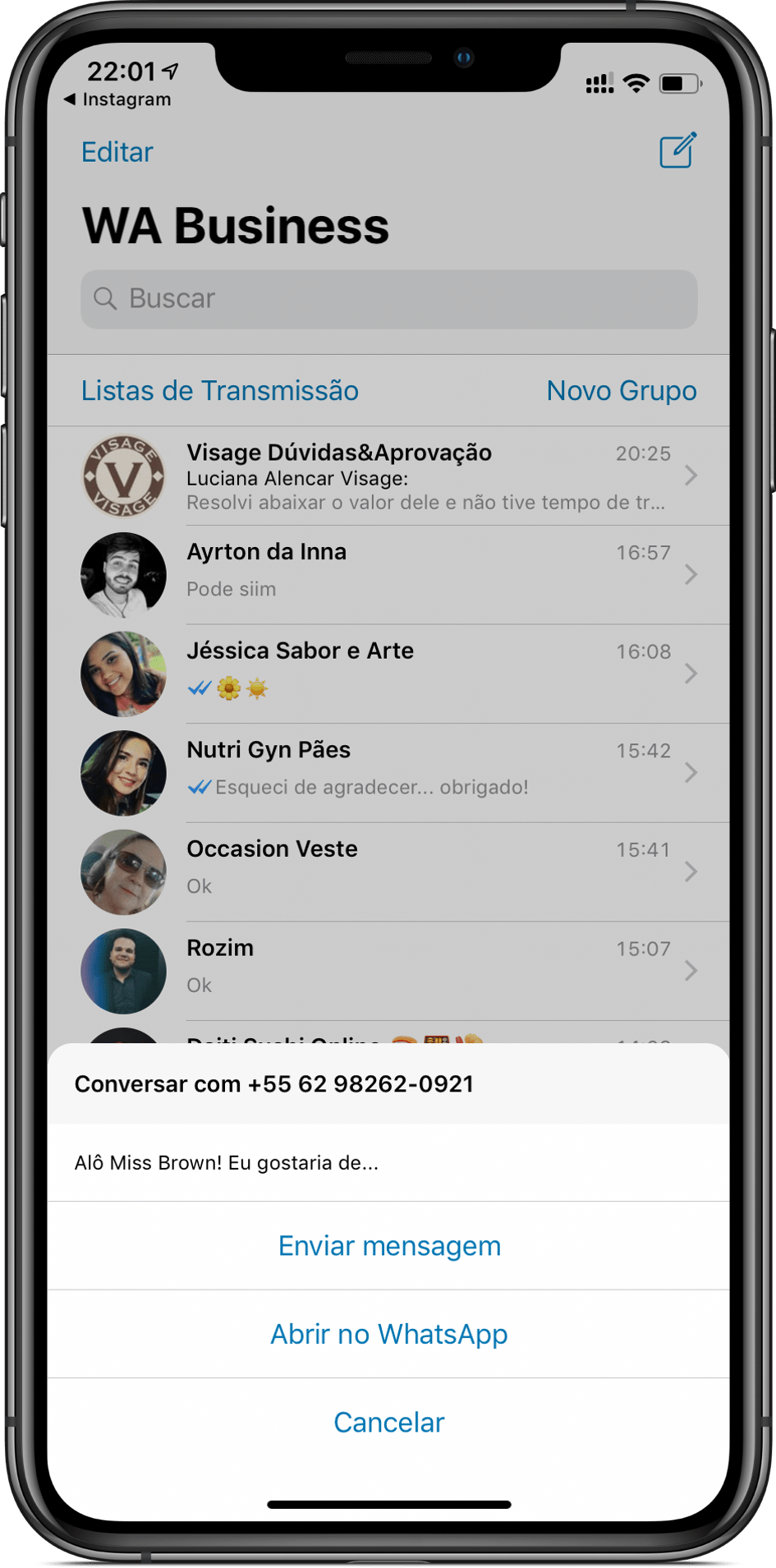 WhatsApp Business - Abrir no WhatsApp