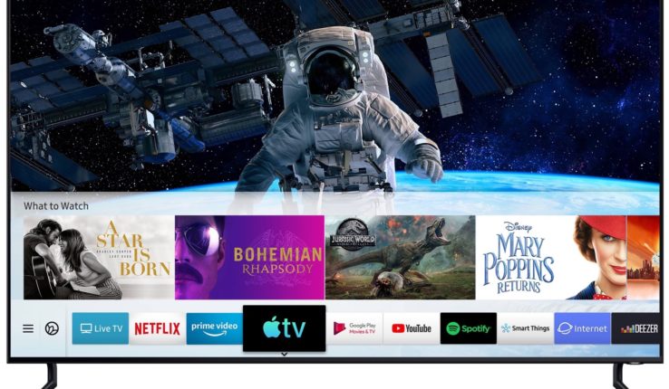 Aplicativo Apple TV numa Smart TV da Samsung