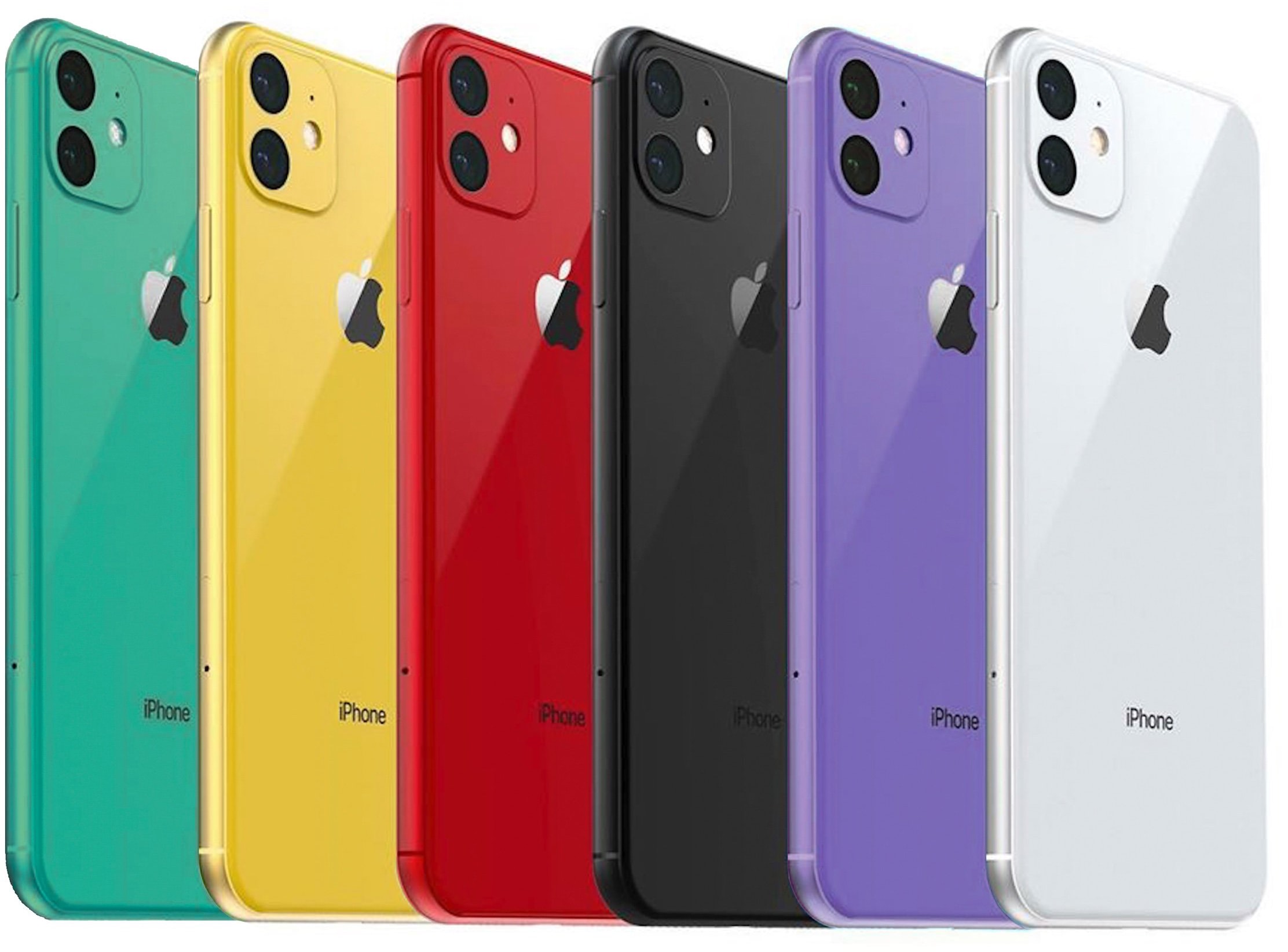 Render das possíveis novas cores do iPhone XR