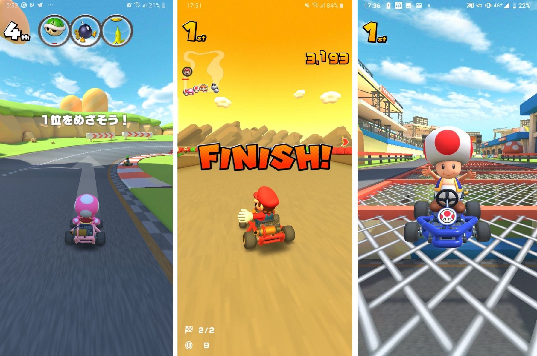 Primeiras imagens de Mario Kart Tour