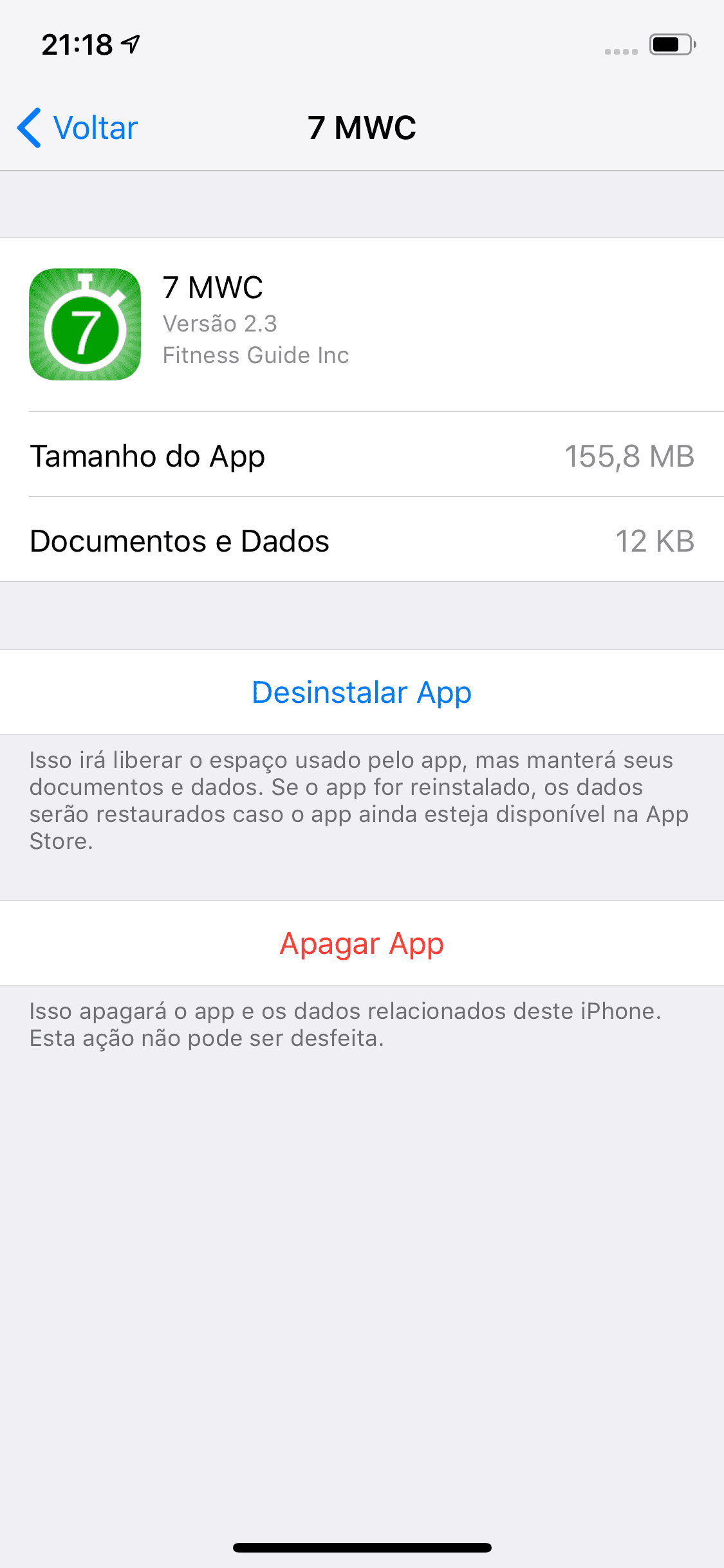 Desinstalei um app e ele não apagou … - Comunidade da Apple