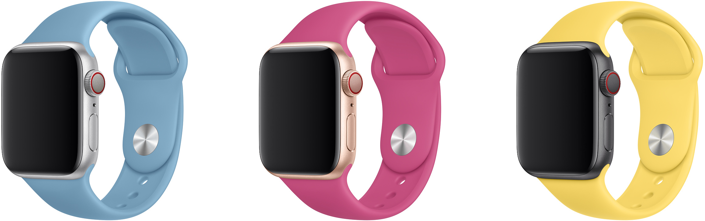 Novas cores da pulseira esportiva do Apple Watch