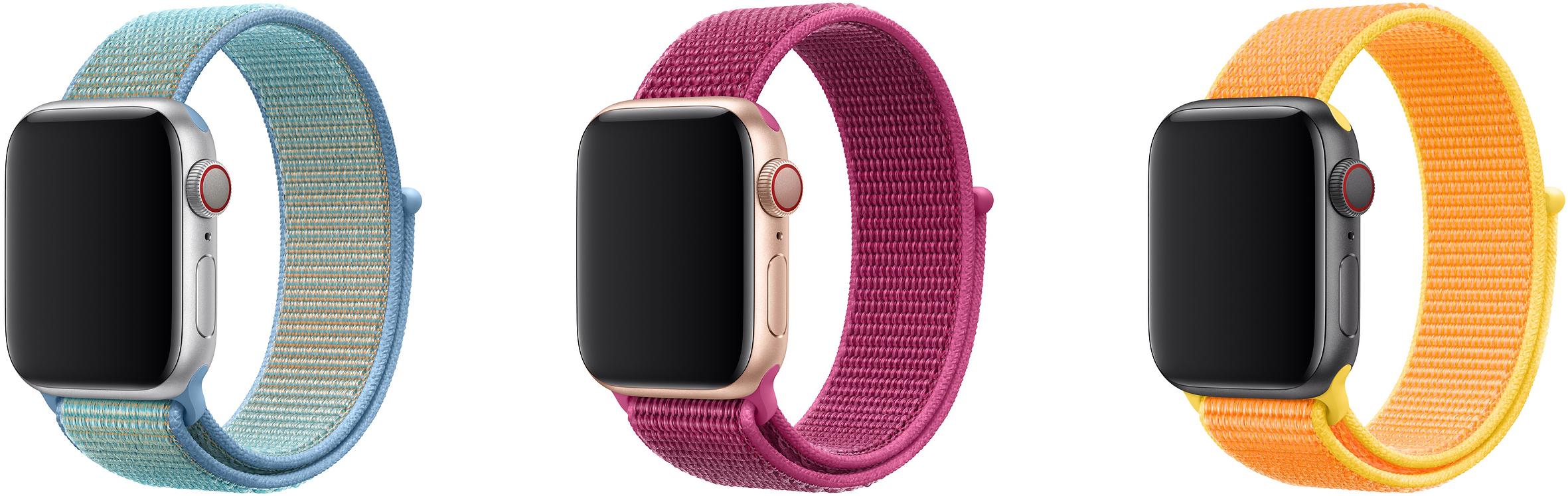 Novas cores da pulseira loop esportiva do Apple Watch