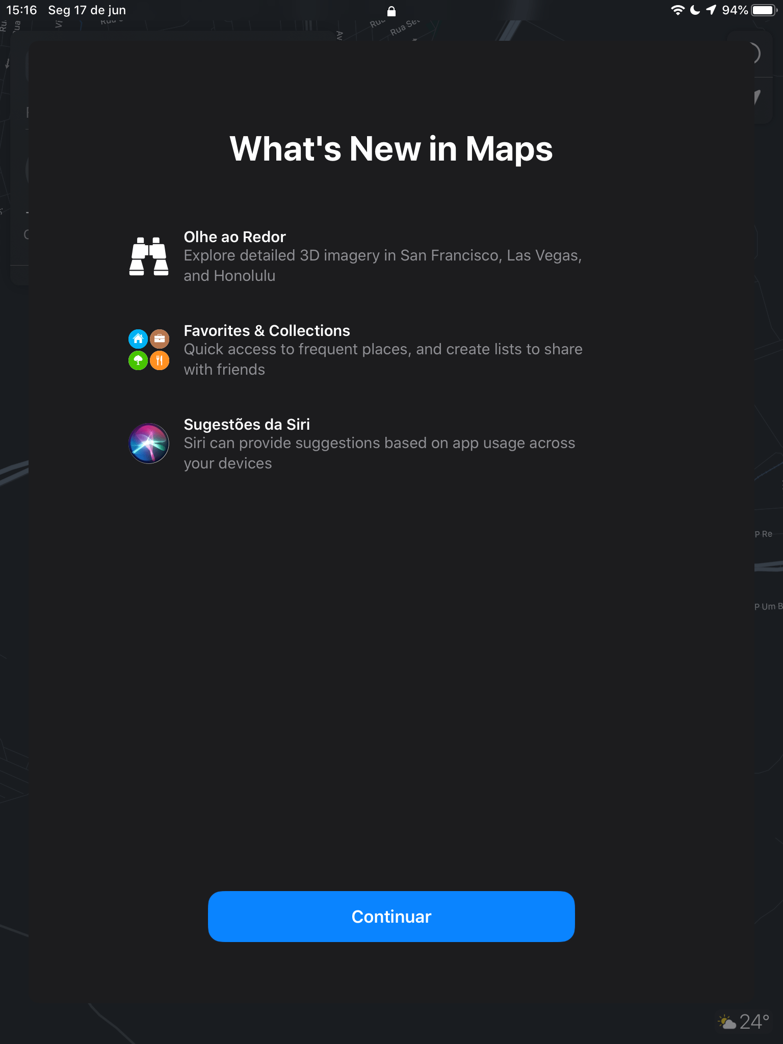 Olhe ao Redor no Apple Maps