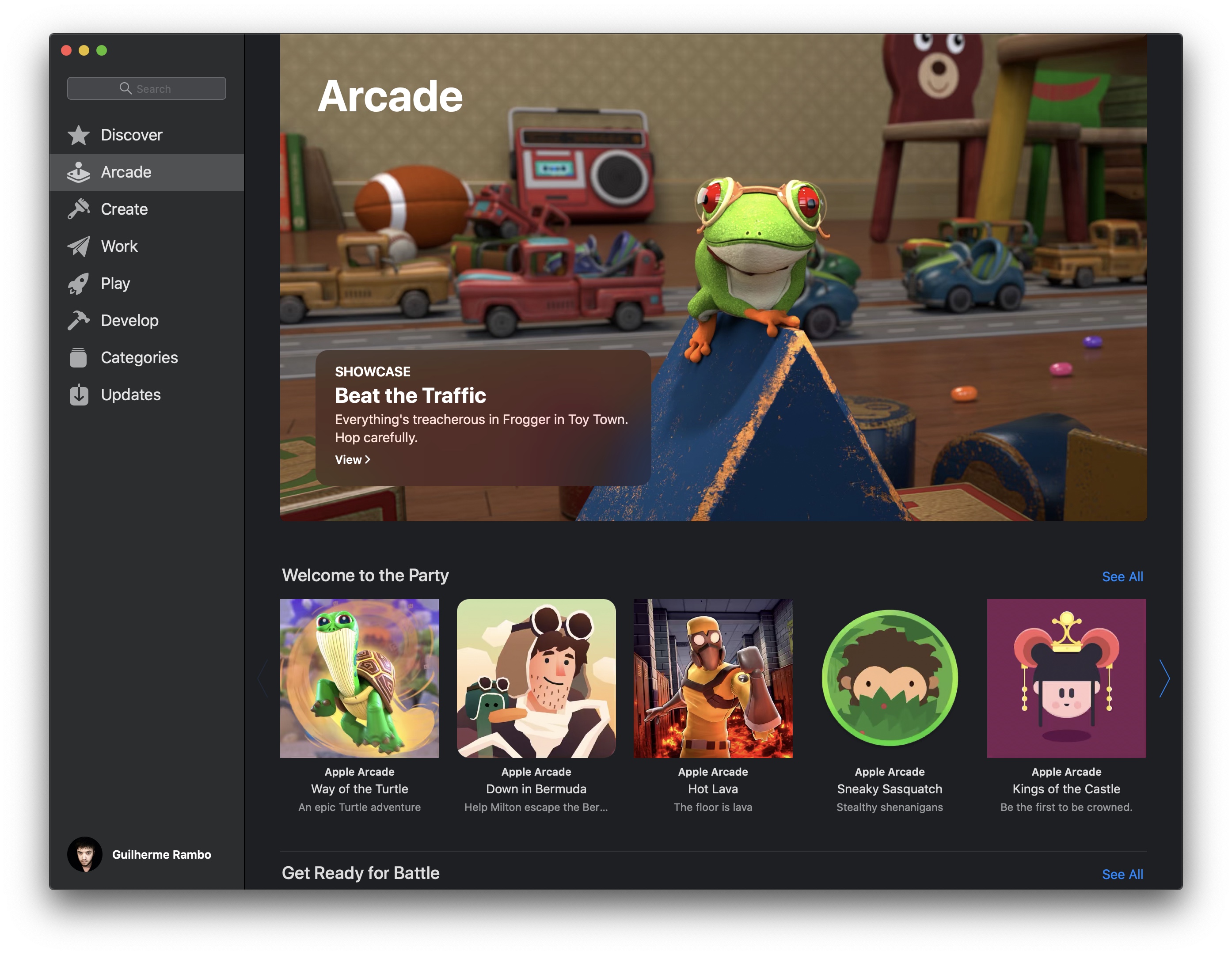 Apple Arcade na Mac App Store