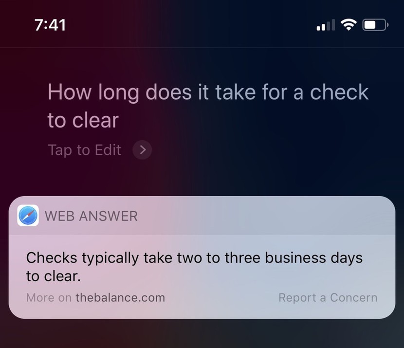 Respostas mais inteligentes da Siri