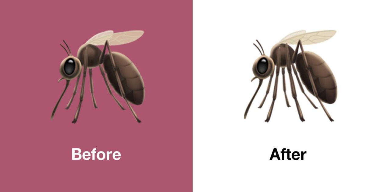 Novo emoji de mosquito no iOS 13.1