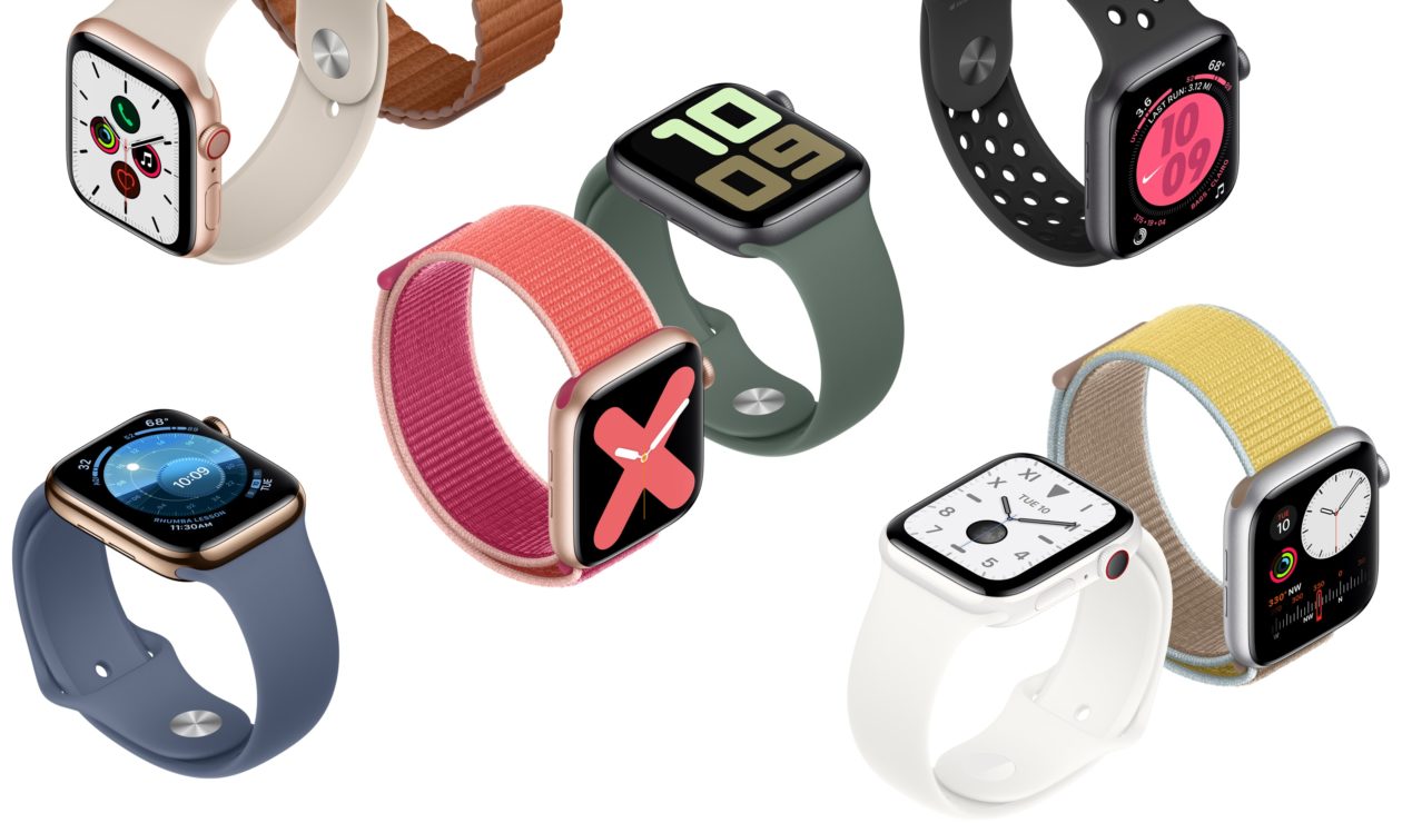 Apple Watch Series 5 em vários modelos e cores