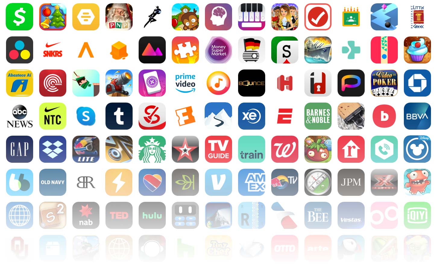 Ícones de apps