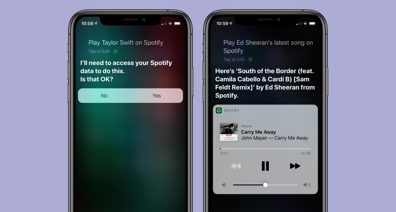 Integração do Spotify com a Siri