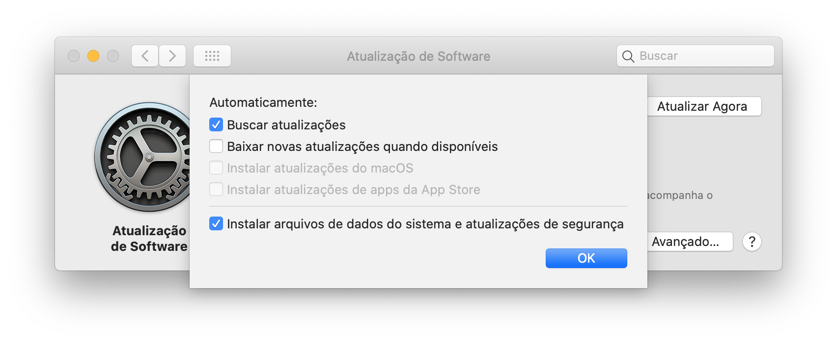 Atualizações de segurança do macOS