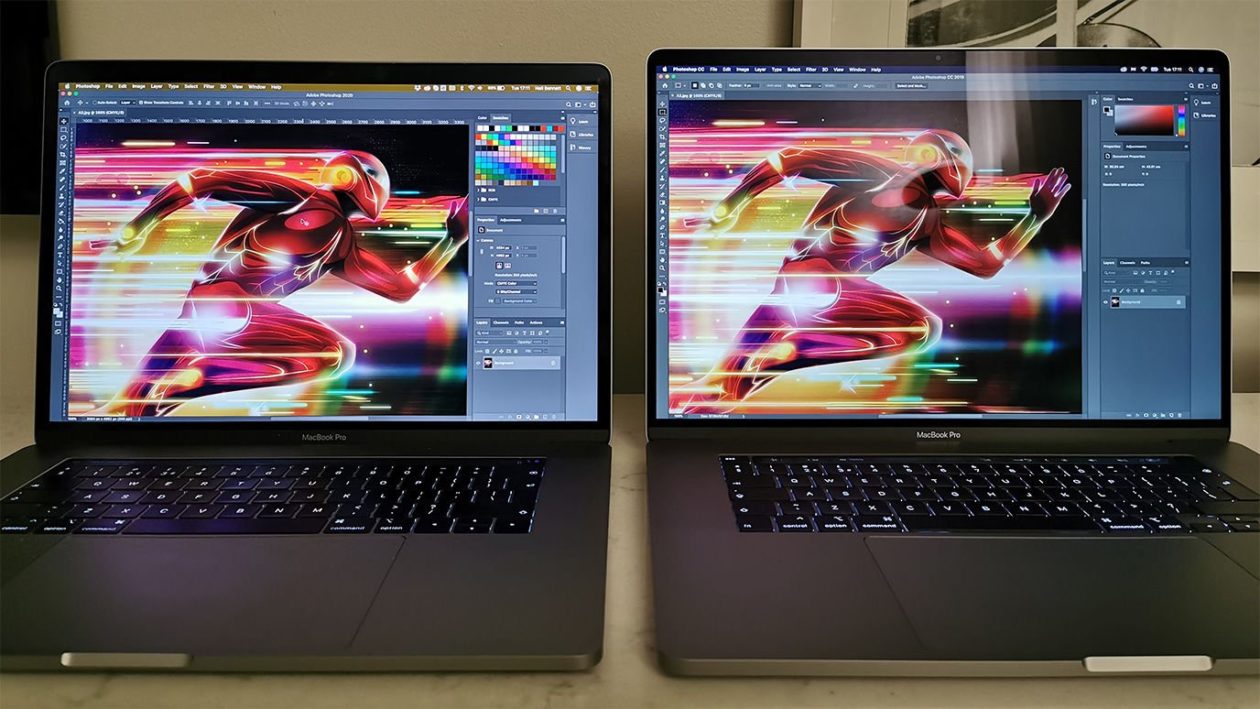 Comparação entre MacBooks Pro de 15 e 16 polegadas