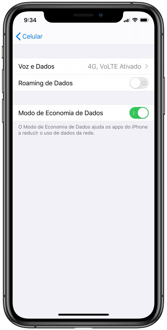 Economia de dados no iOS 13