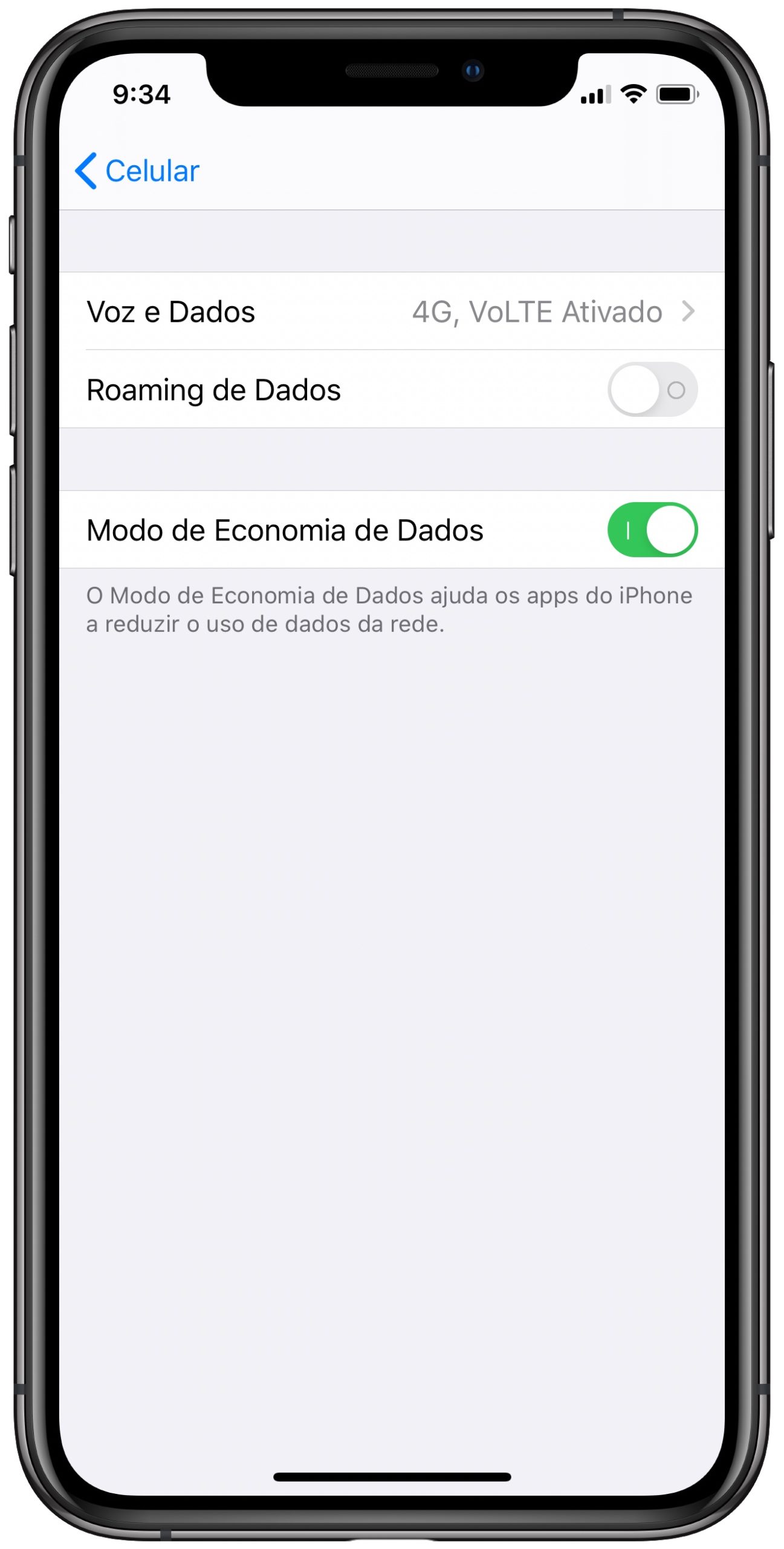 Economia de dados no iOS 13