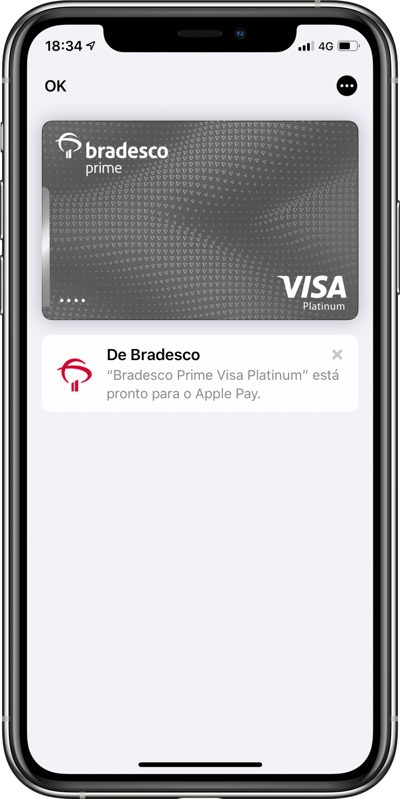 Cartão de débito do Bradesco no Apple Pay