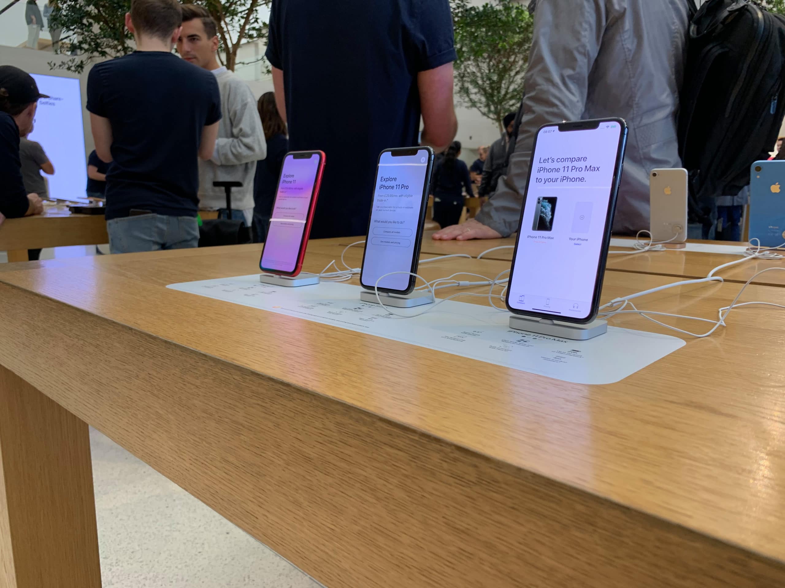 iPhones na Apple Store