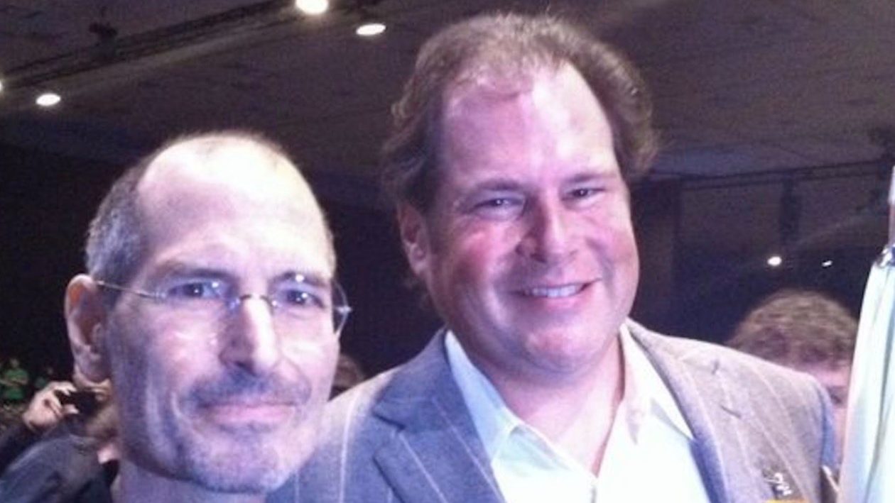 Steve Jobs e Marc Benioff