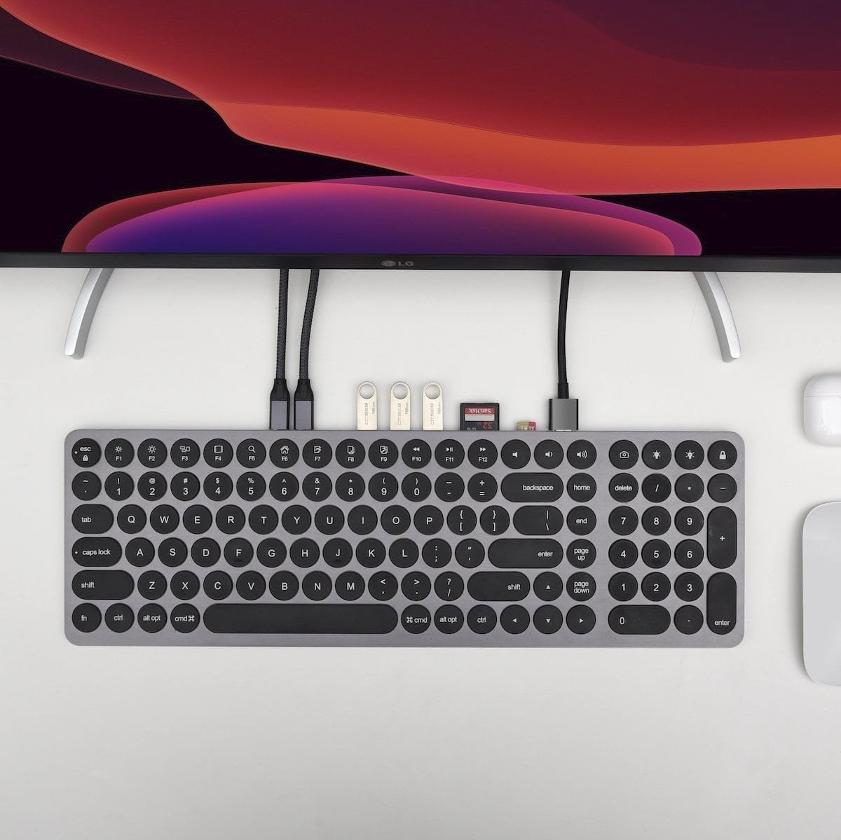 Keyhub, teclado com hub da Kolude