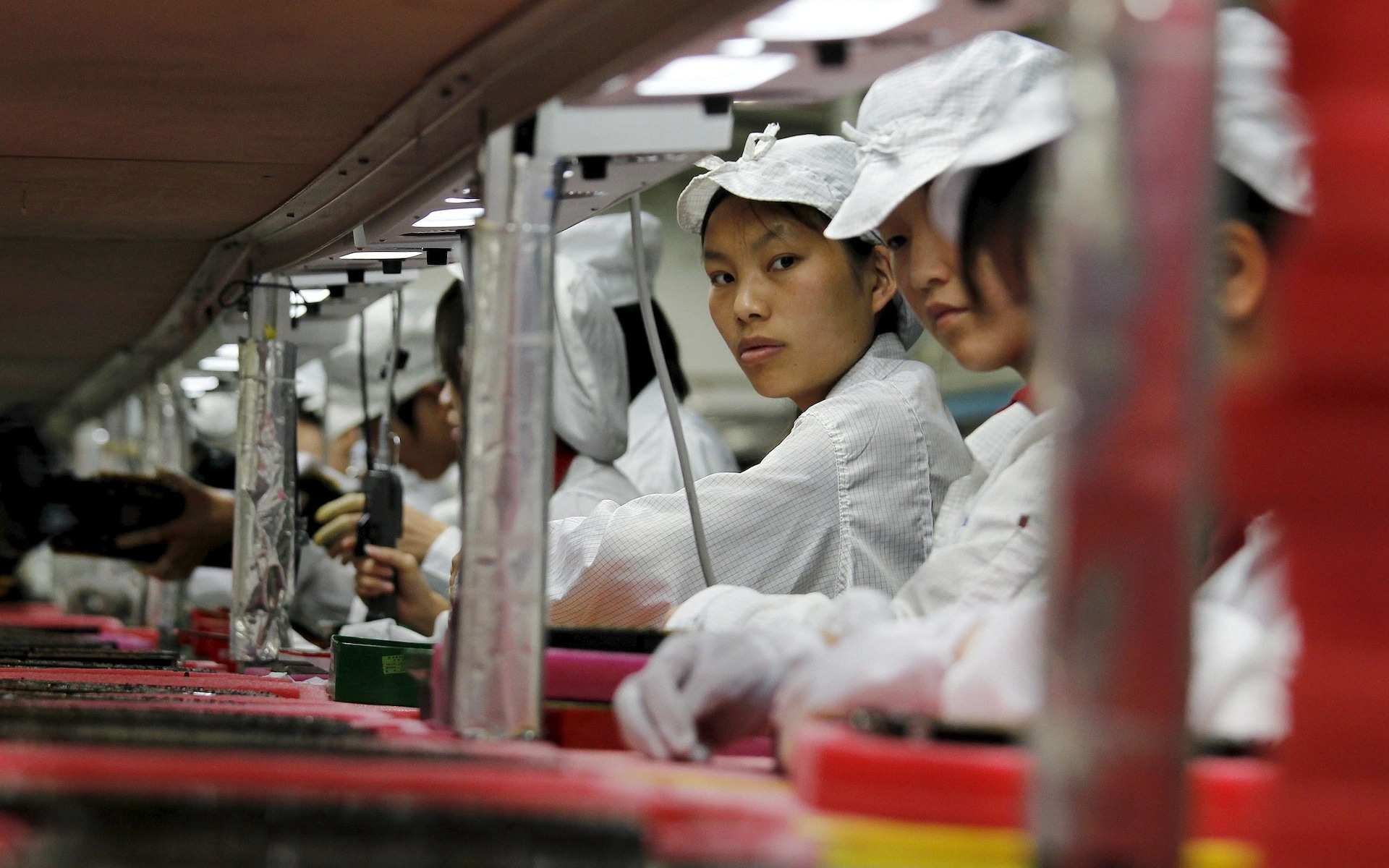 Trabalhadores da Foxconn na China