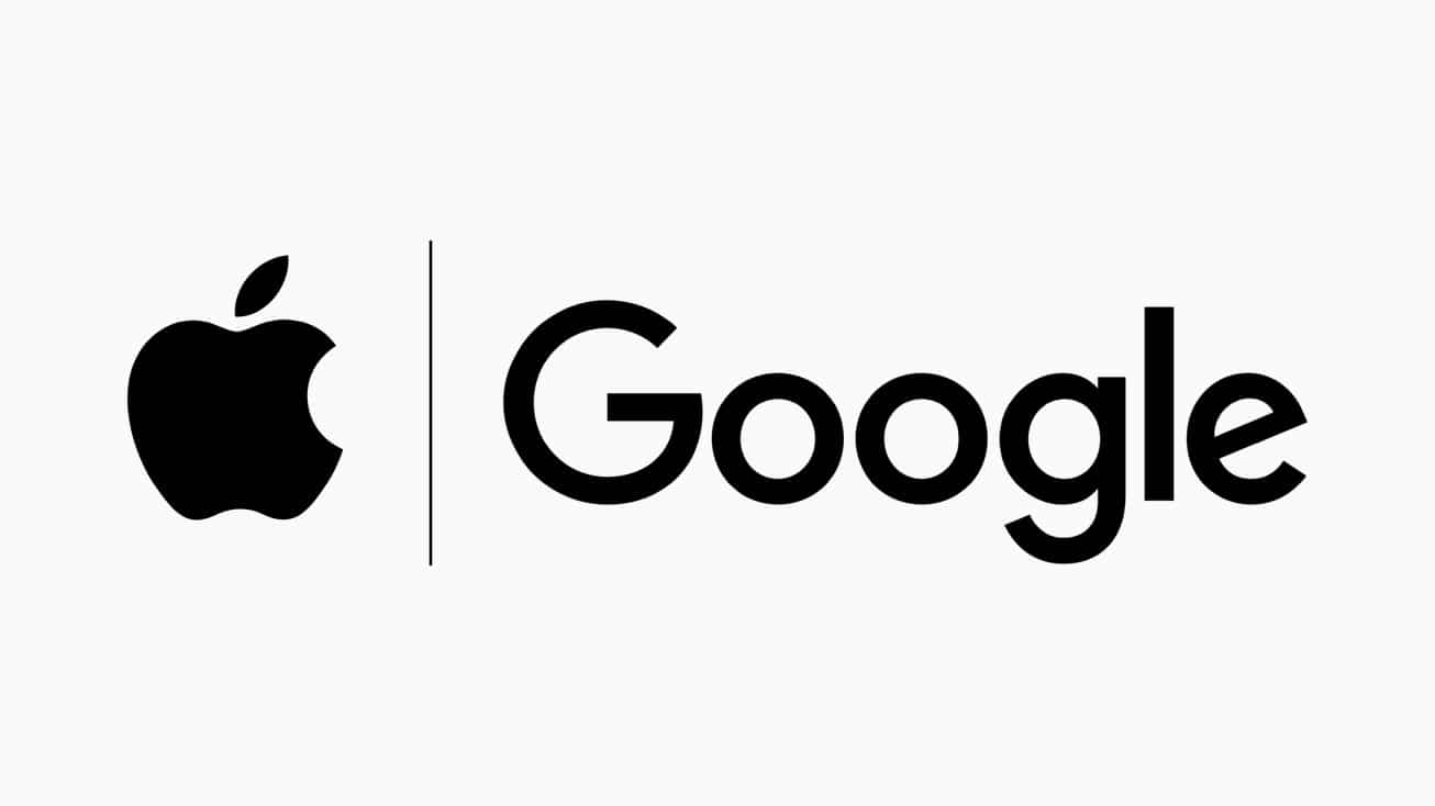 Logos da Apple e do Google