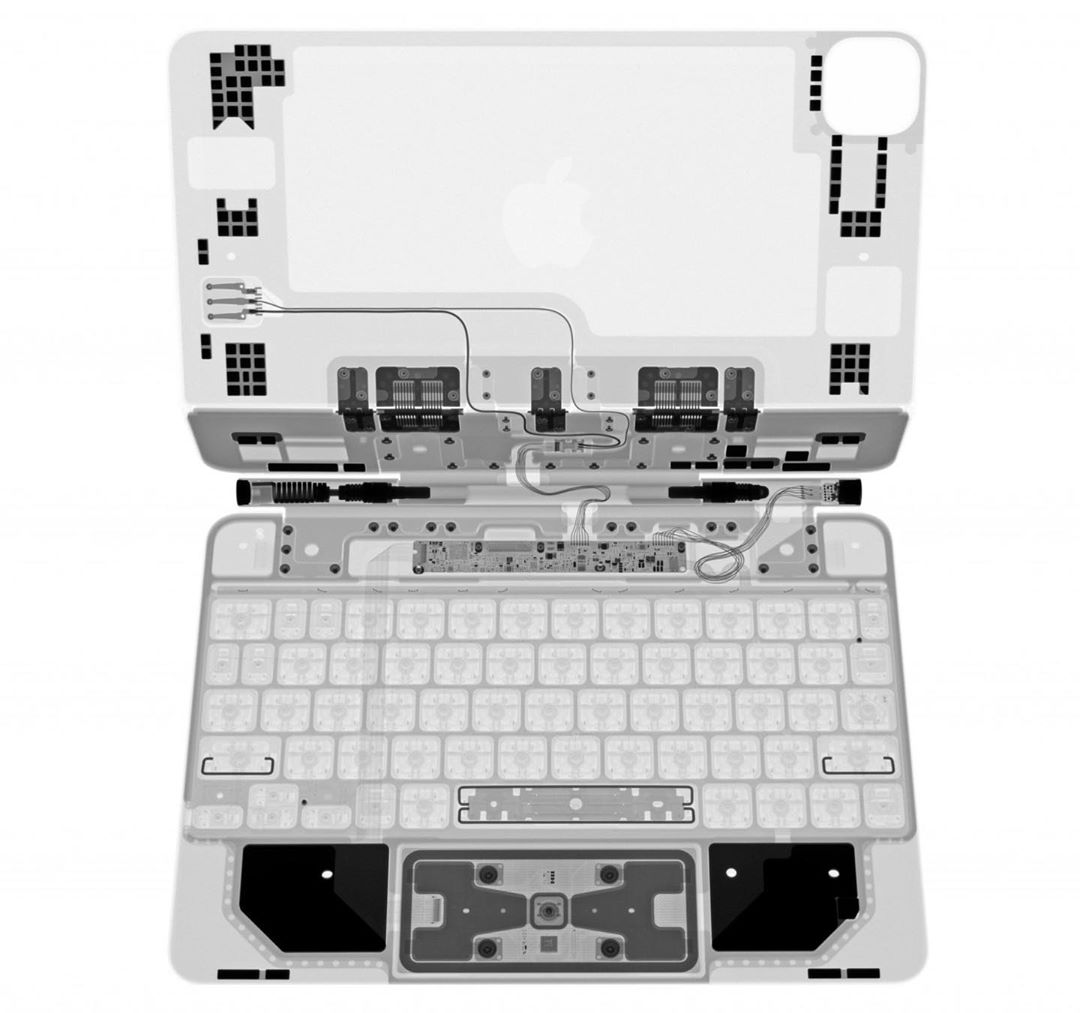 Raio-X do Magic Keyboard para iPad Pro