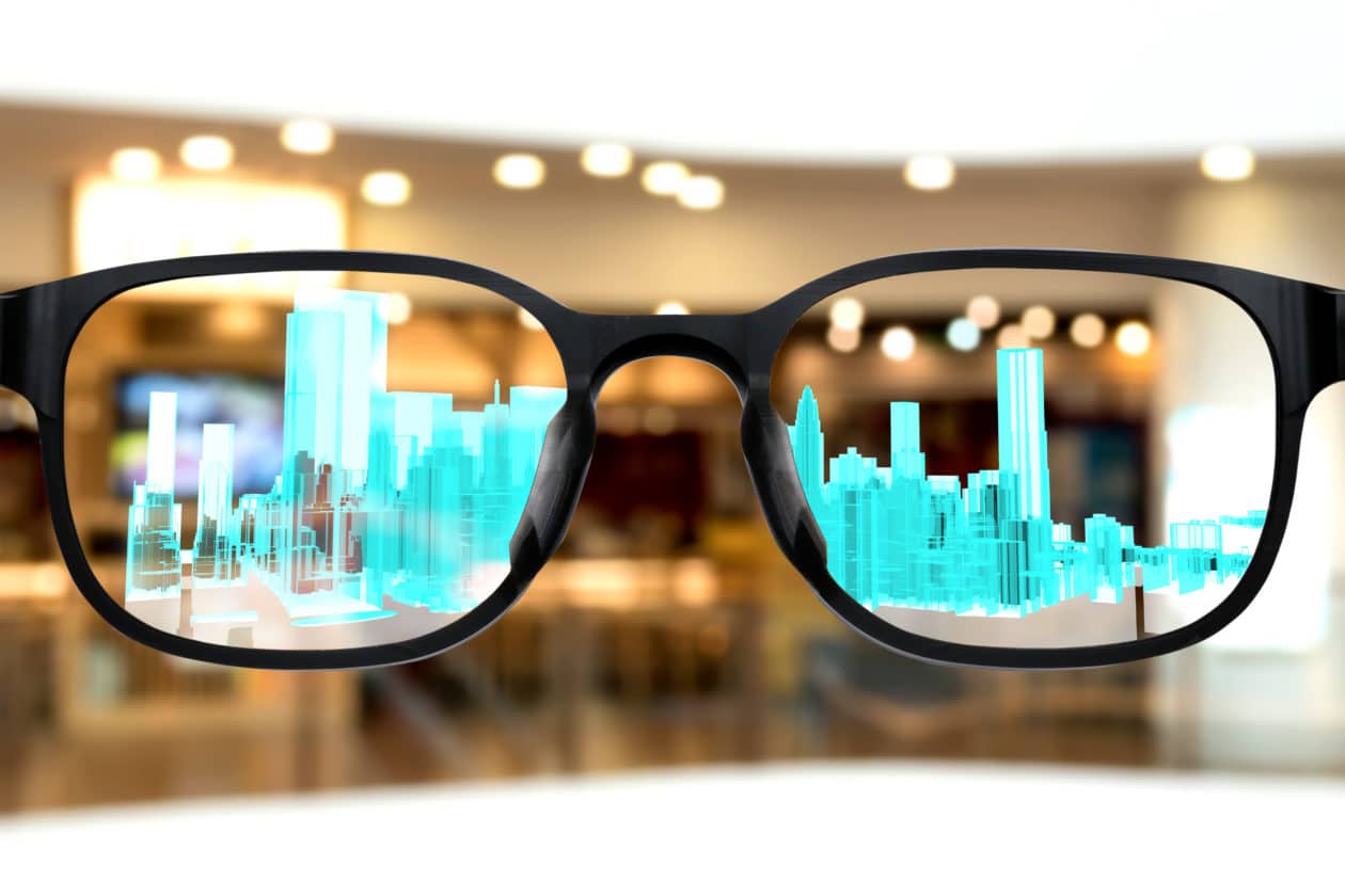Óculos de realidade aumentada ("Apple Glasses")