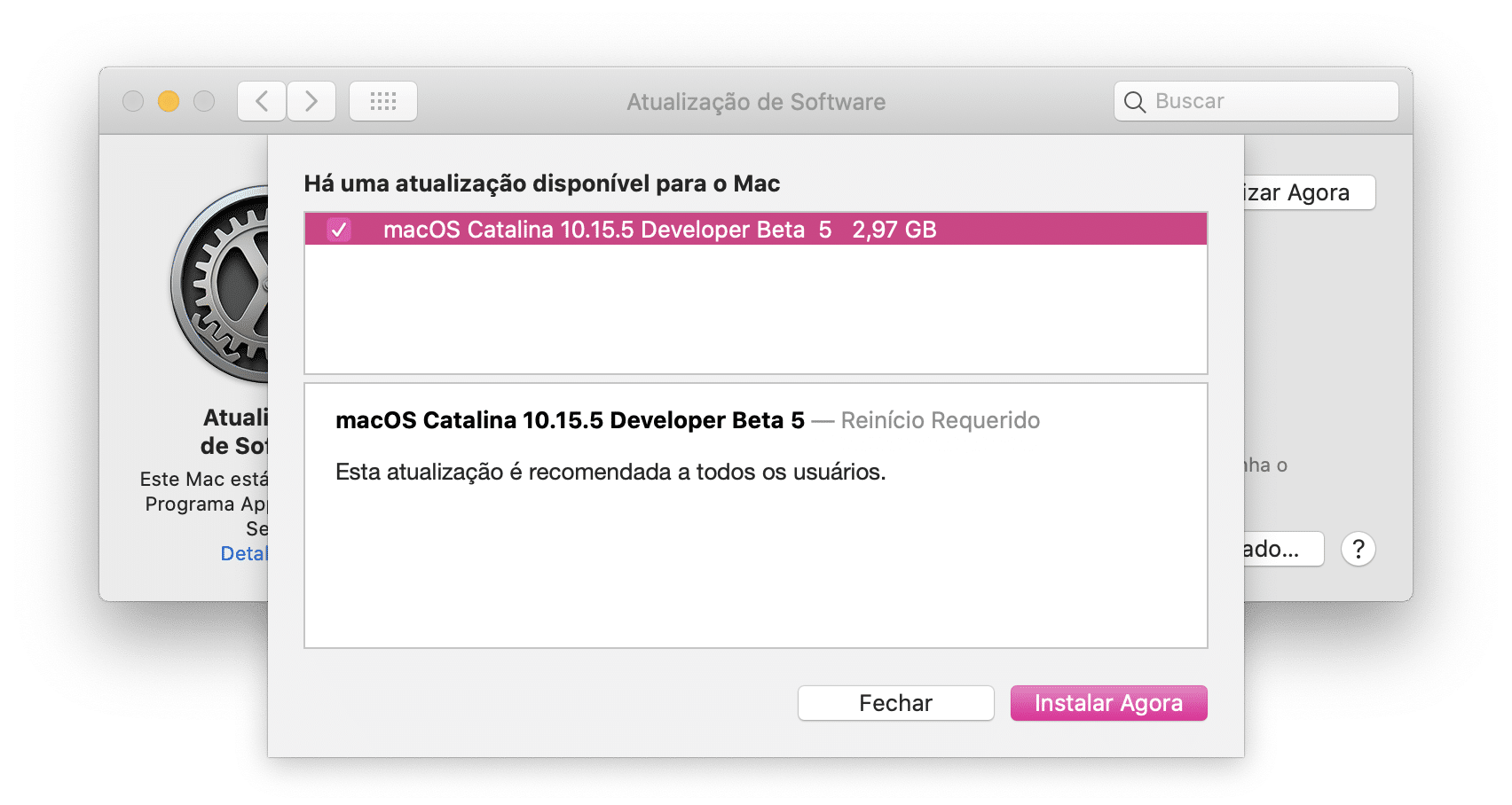 macOS Catalina 10.15.5 beta 5
