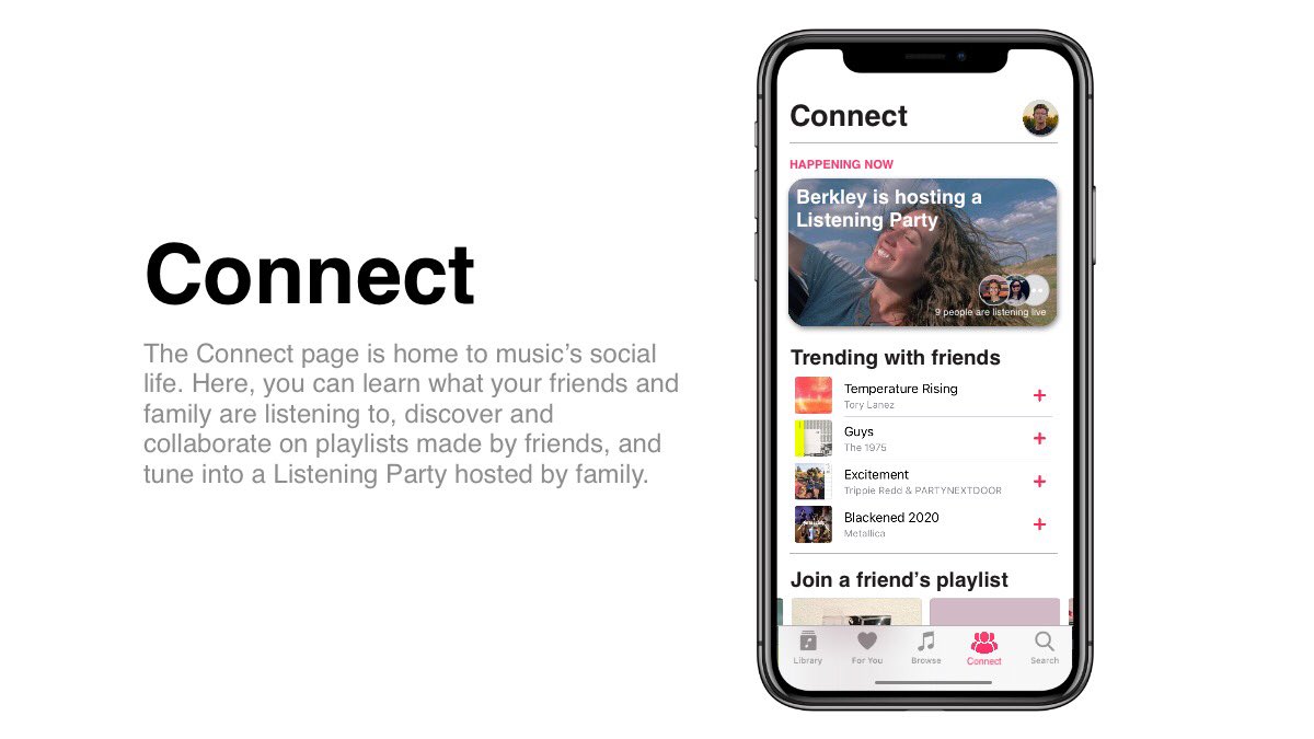 Conceito de atualização do Apple Music por Drew Morris
