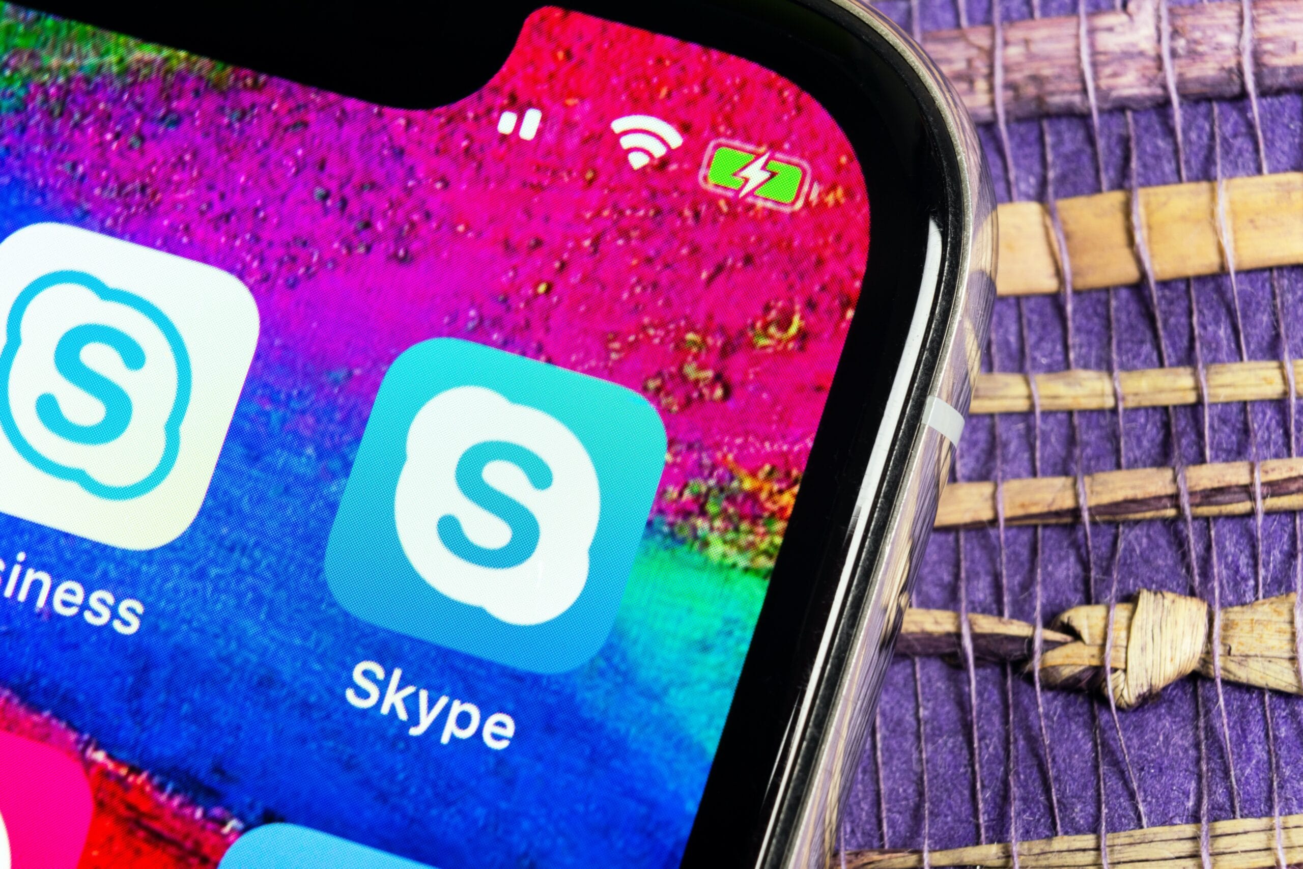 Ícone do Skype em iPhone