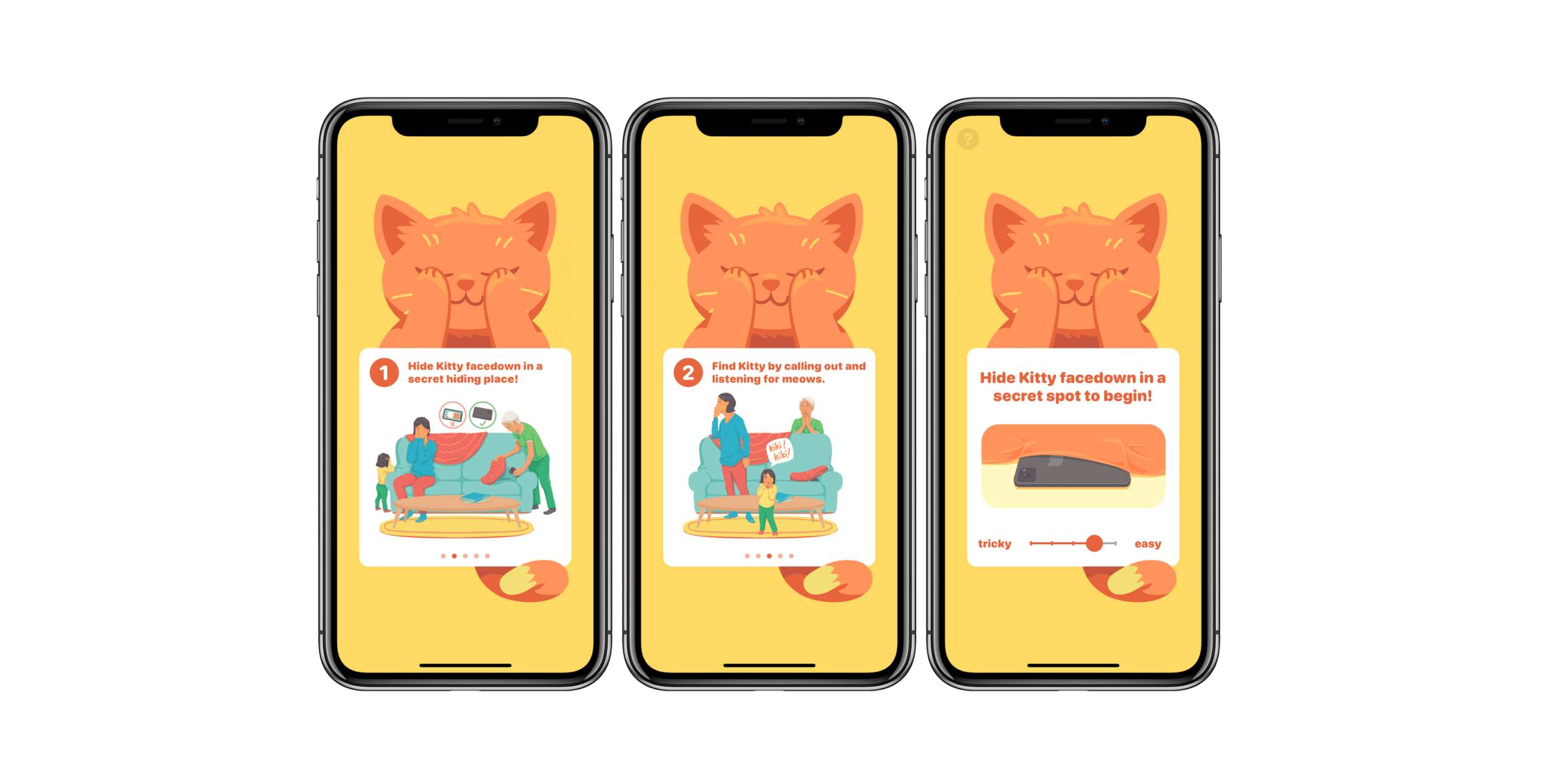 Aplicativo Here Kitty! para iOS