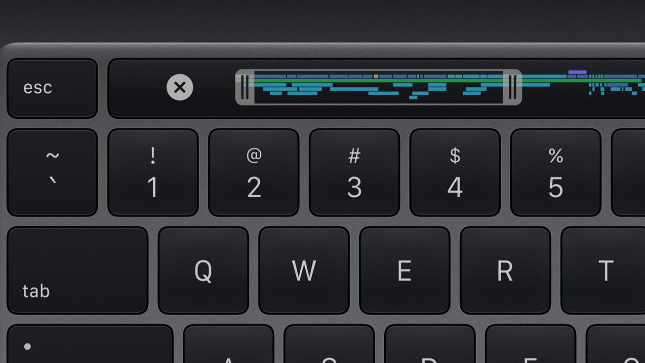 Touch Bar do novo MacBook Pro de 13 polegadas