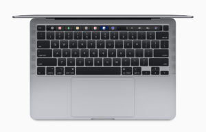 Magic Keyboard do novo MacBook Pro de 13 polegadas visto de cima