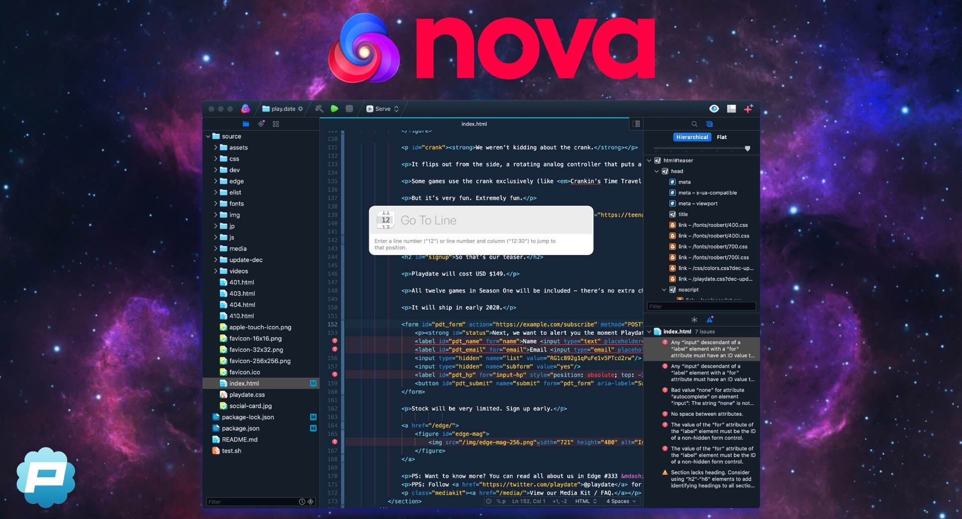 Nova, editor de código para macOS da Panic