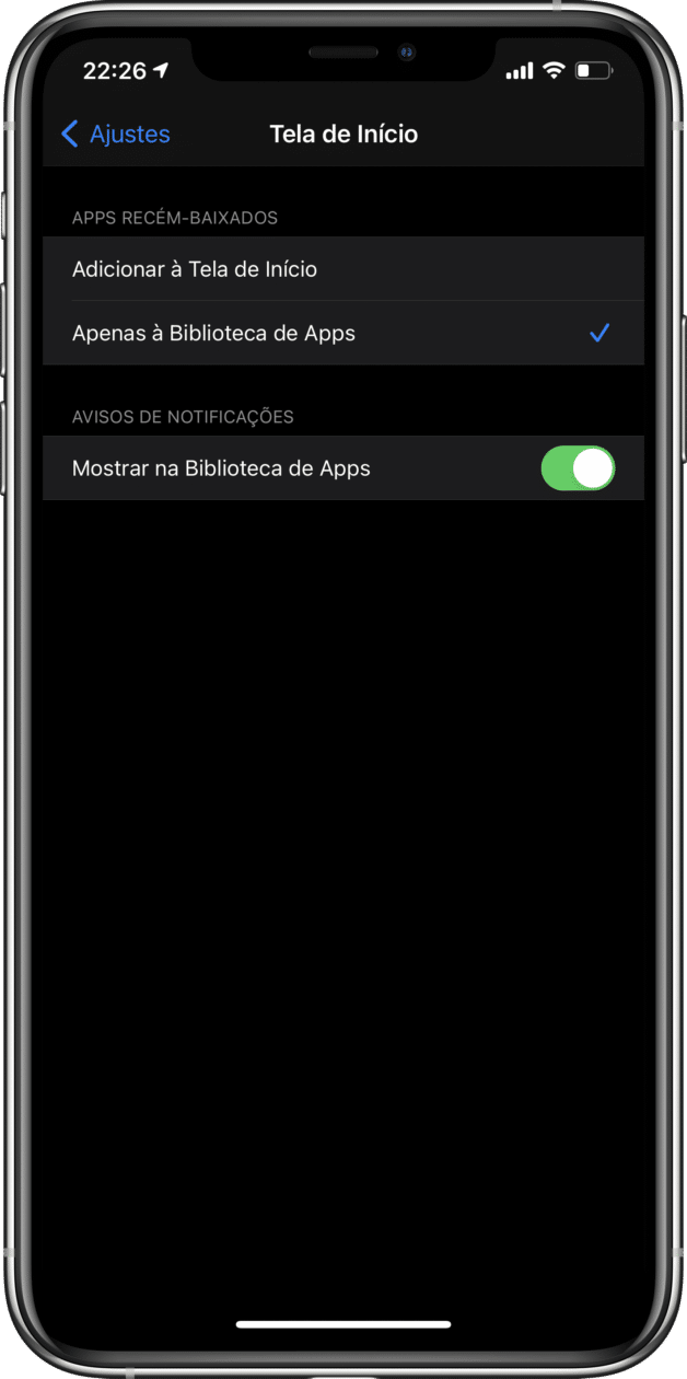 Biblioteca de Apps do iOS 14