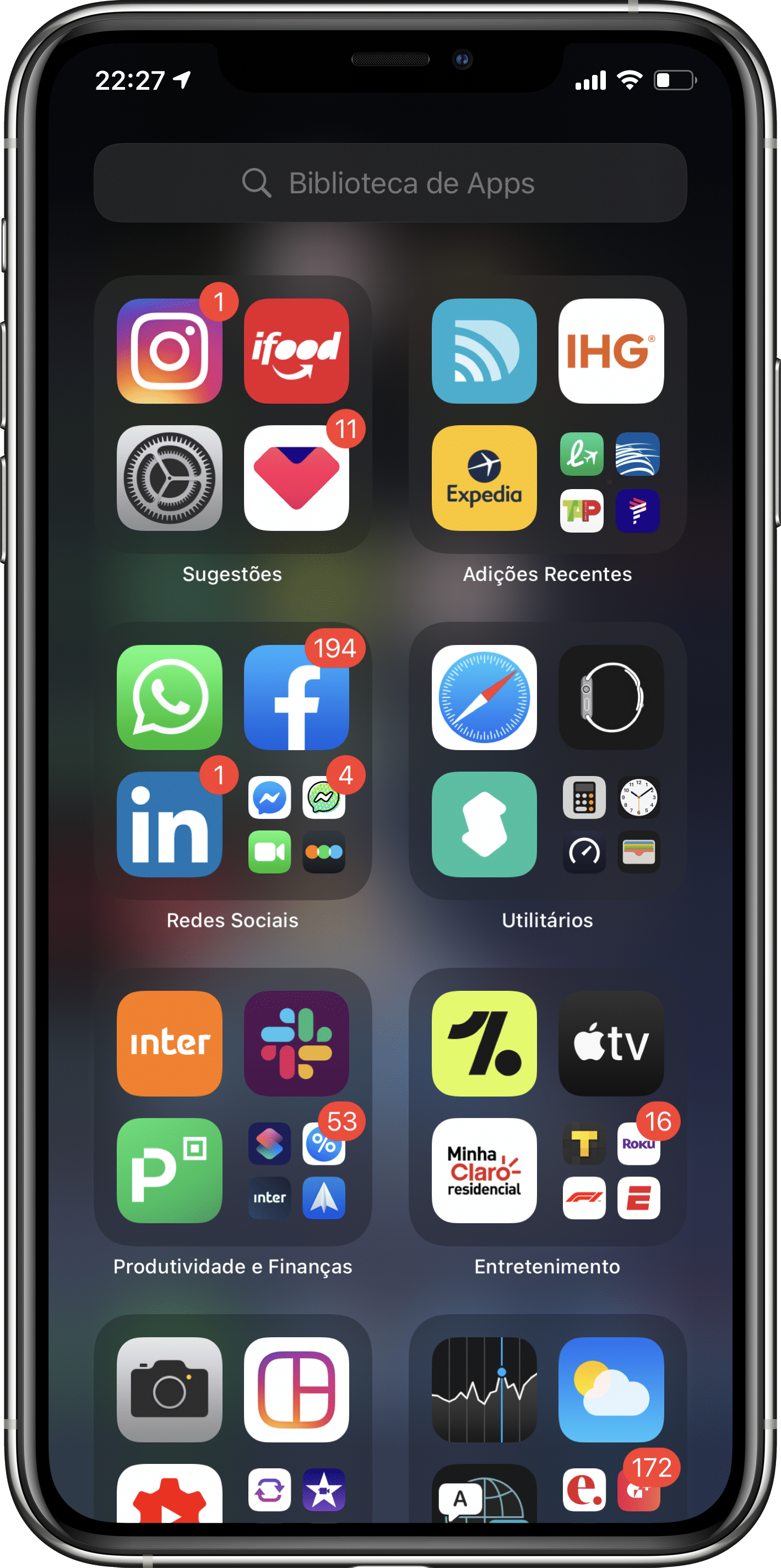 Biblioteca de Apps do iOS 14
