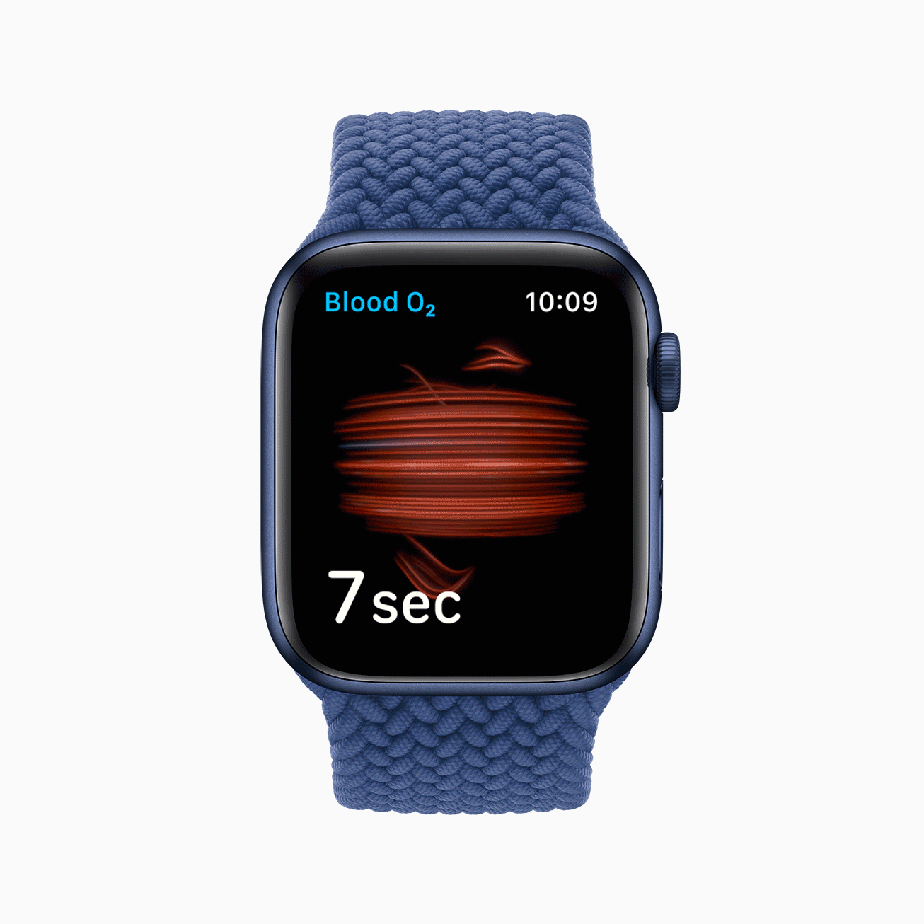 GIF com animação do oxímetro do Apple Watch Series 6