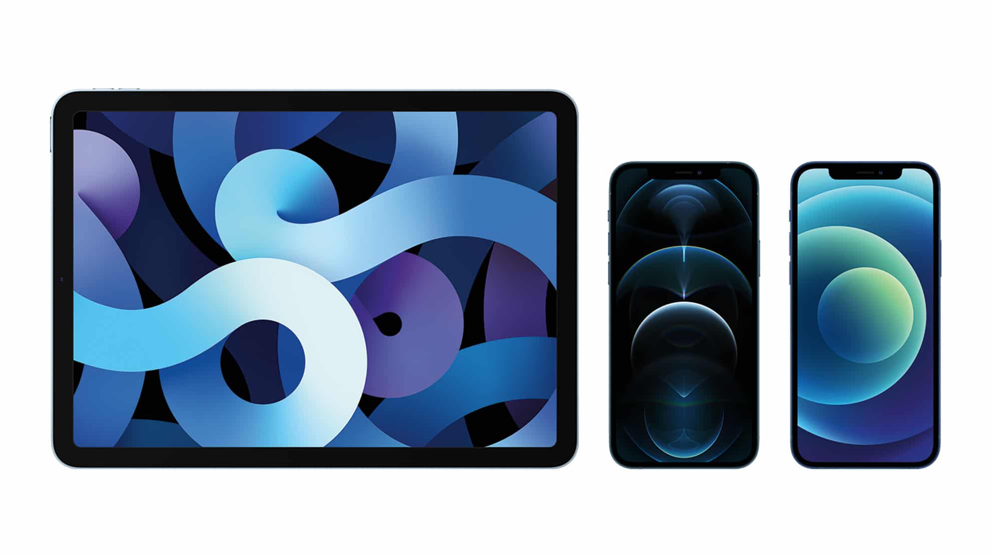 iPad Air e iPhones 12 e 12 Pro