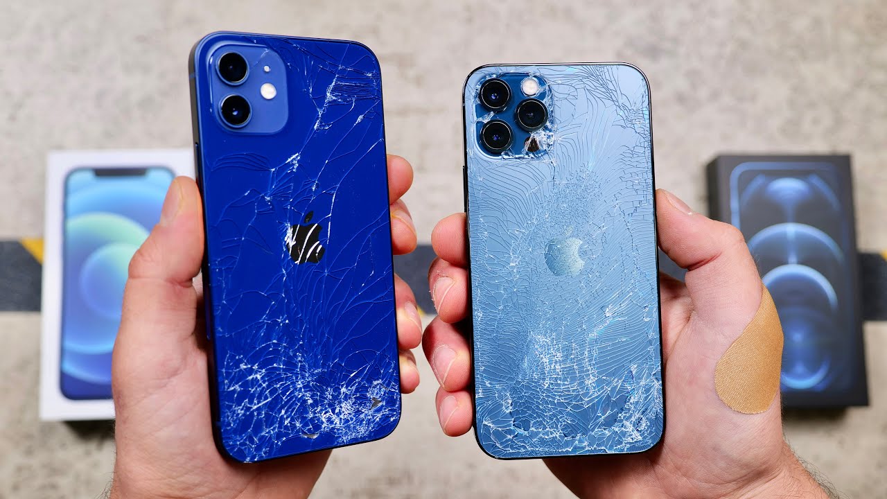 Teste de resistência dos iPhones 12