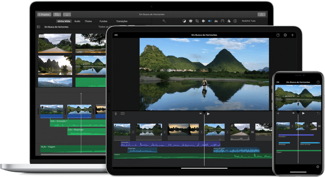 iMovie para macOS, iPadOS e iOS
