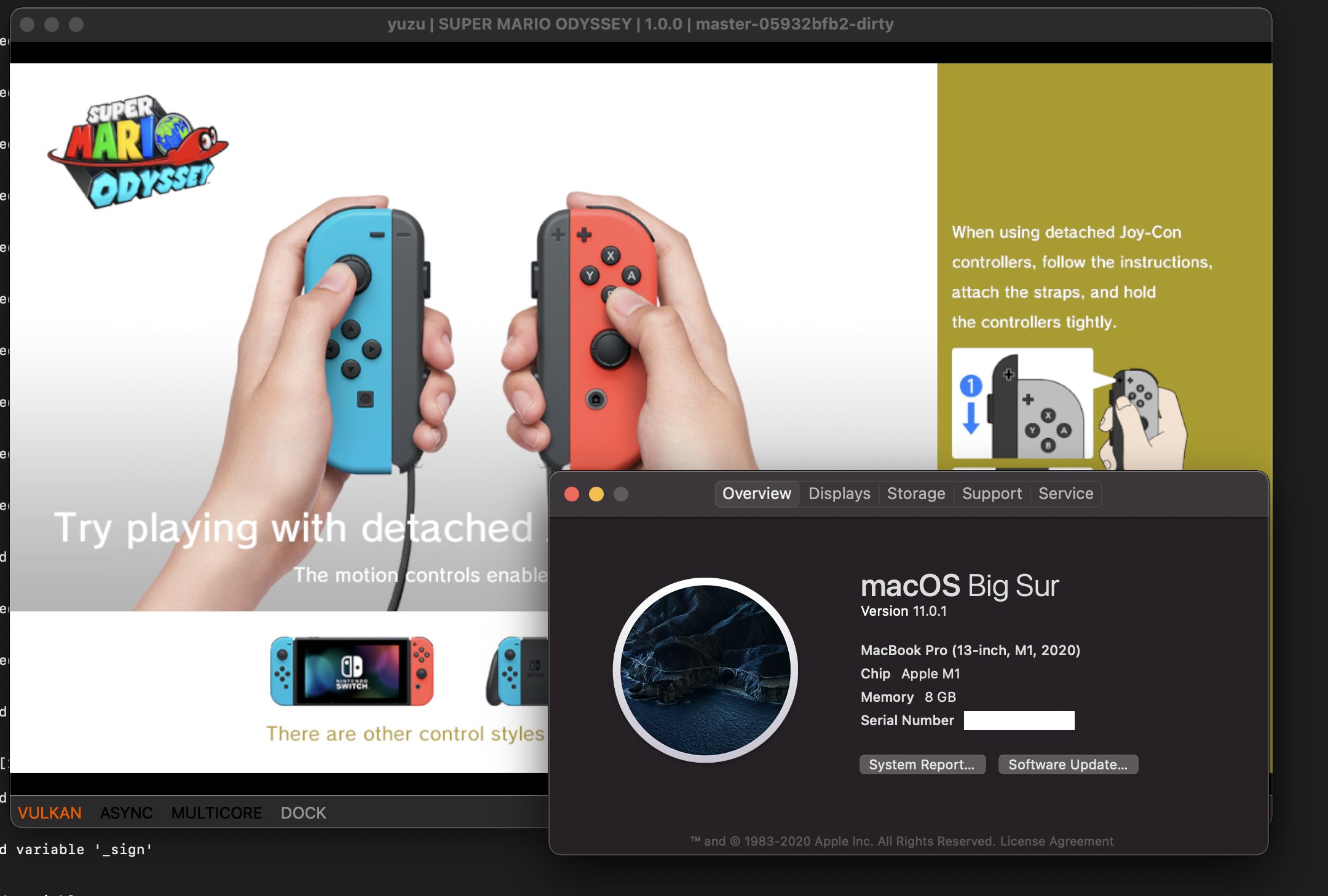 Emulador de jogos do Nintendo Switch para Mac com M1