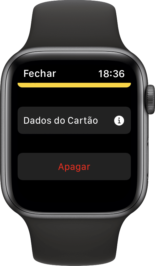 Configurando o Apple Pay no Watch