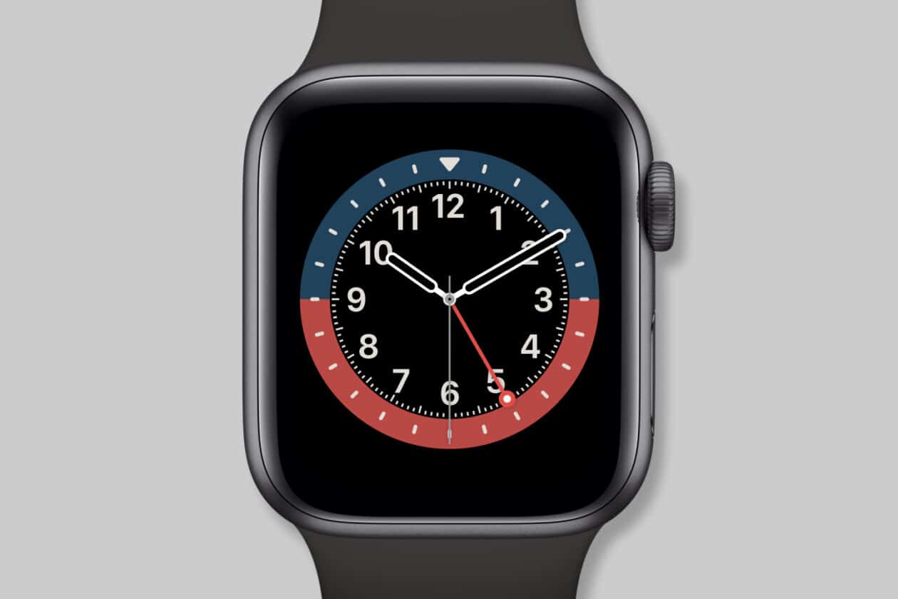 Mostrador GMT do Apple Watch