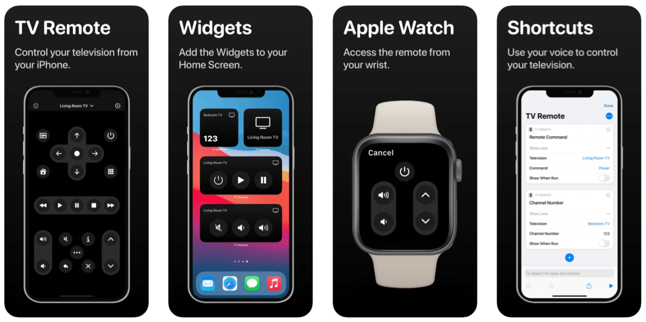 TV Remote, app para iPhone, iPad e Apple Watch
