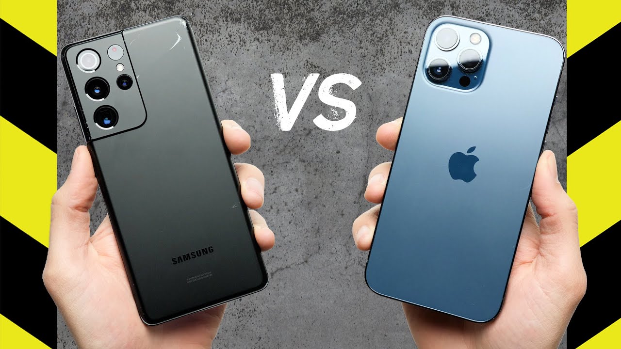 Teste de queda: iPhone 12 Pro Max vs. Samsung Galaxy S21 Ultra