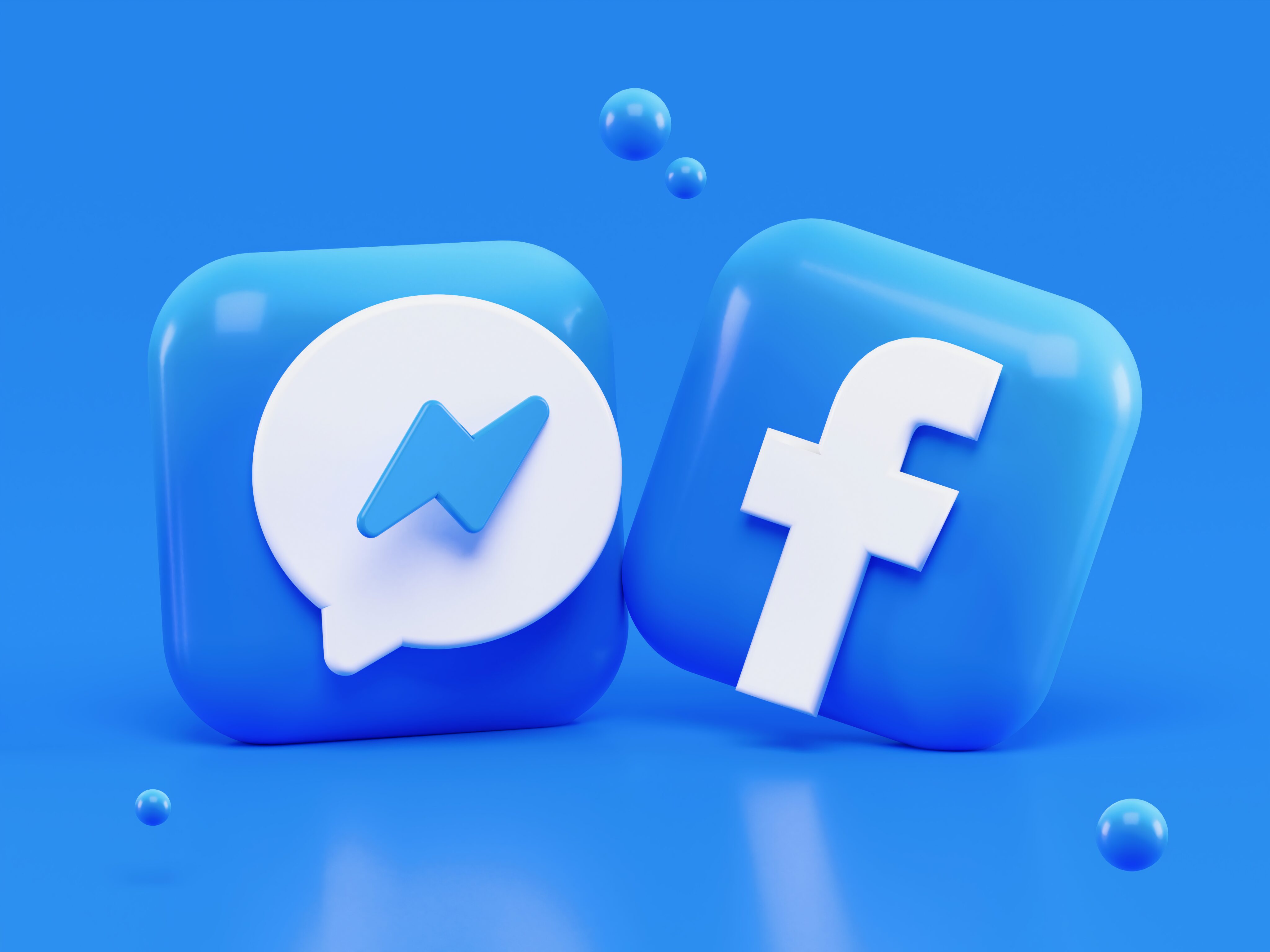 Ícones do Messenger e do Facebook