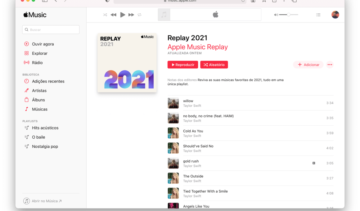 Playlist Replay 2021