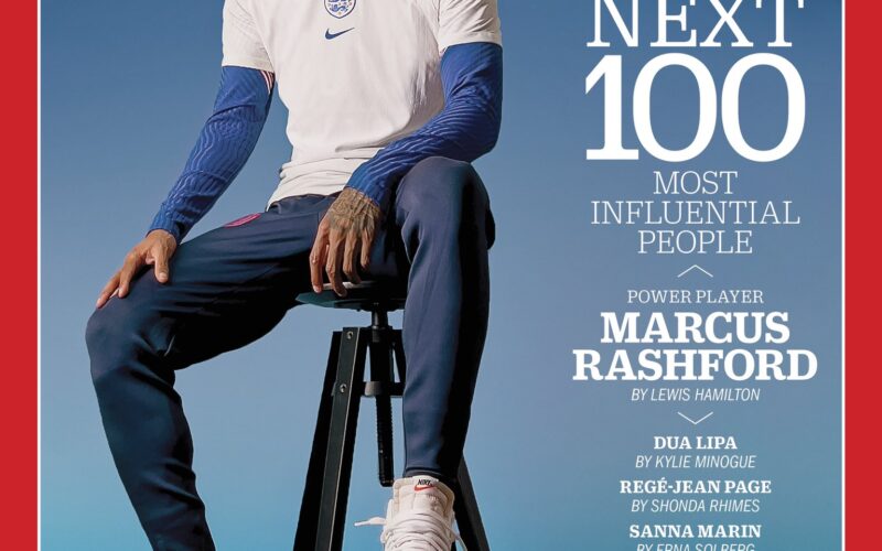 Marcus Rashford na capa da TIME