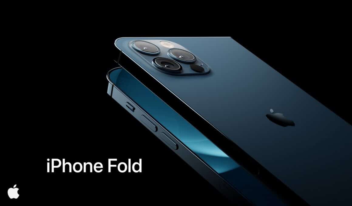 Conceito de "iPhone Fold" (iPhone Dobrável)