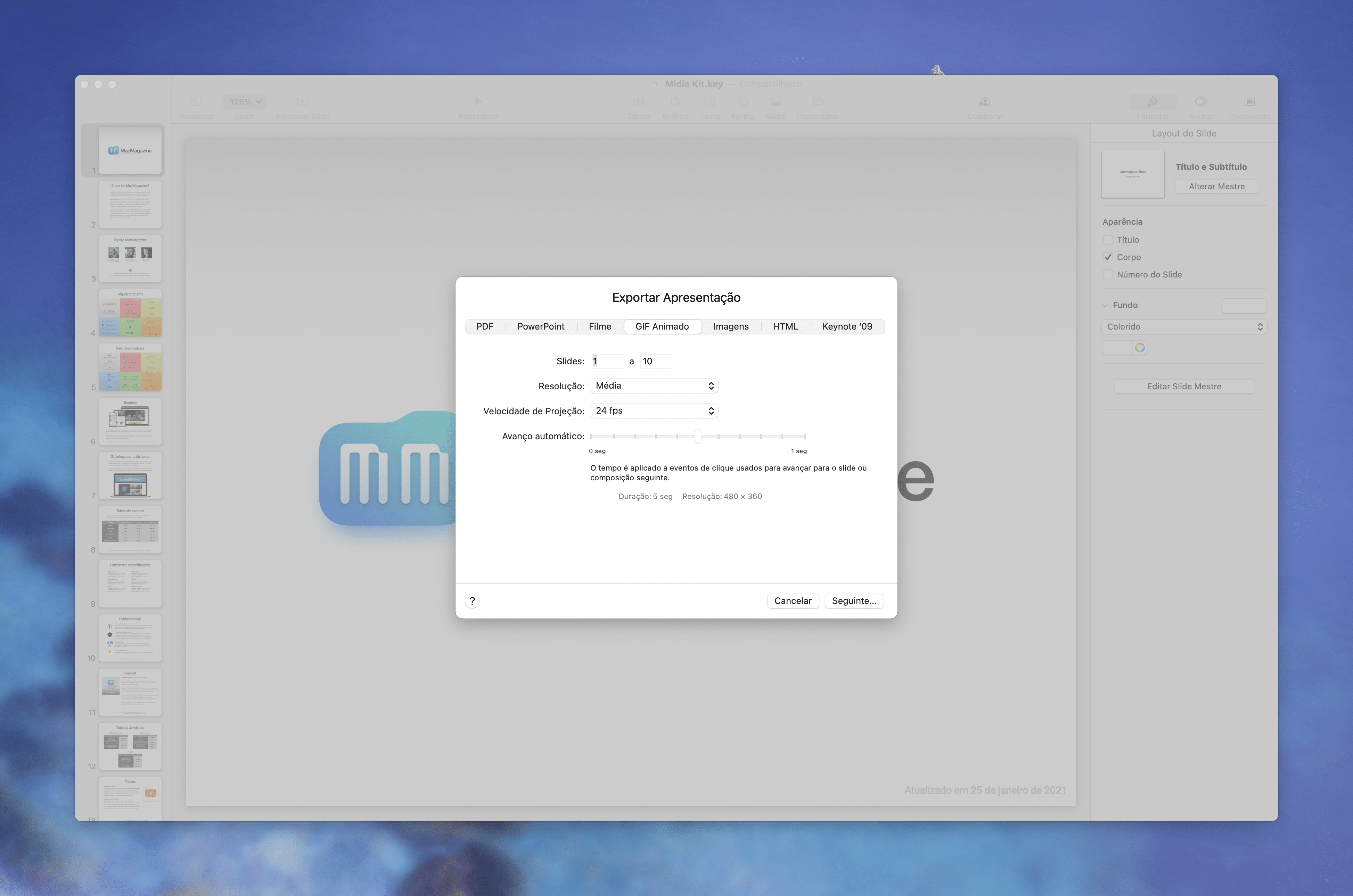 Como criar GIF no Mac