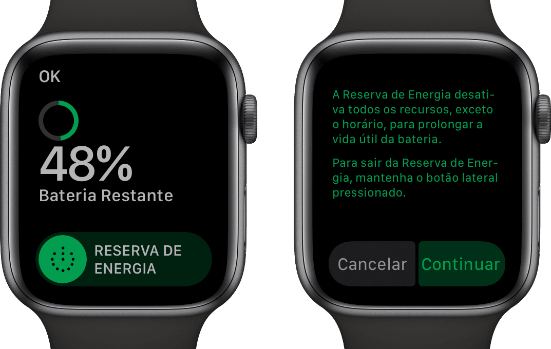 Modo Reserva de Energia do Apple Watch